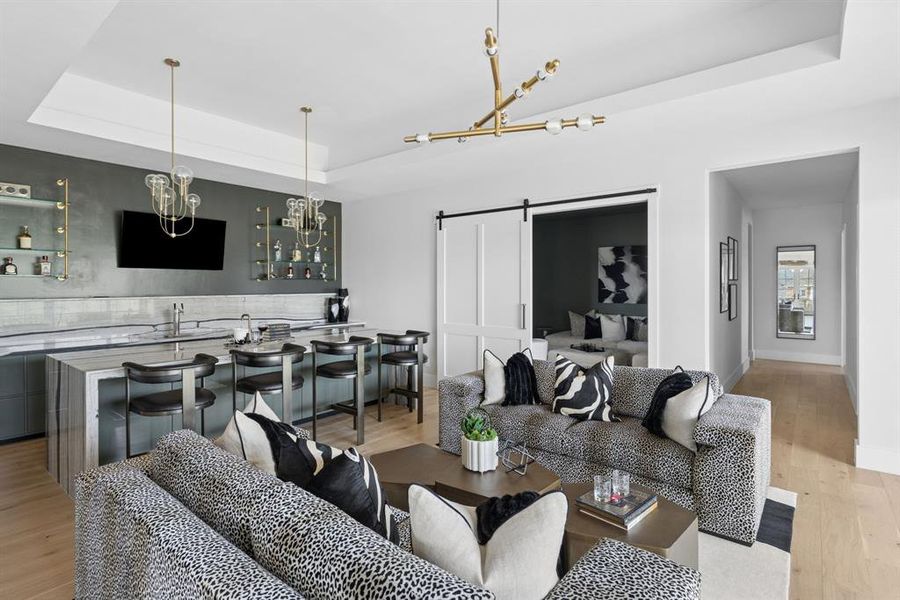 Furnished interior view inside a new home in , Southlake (Image 6).