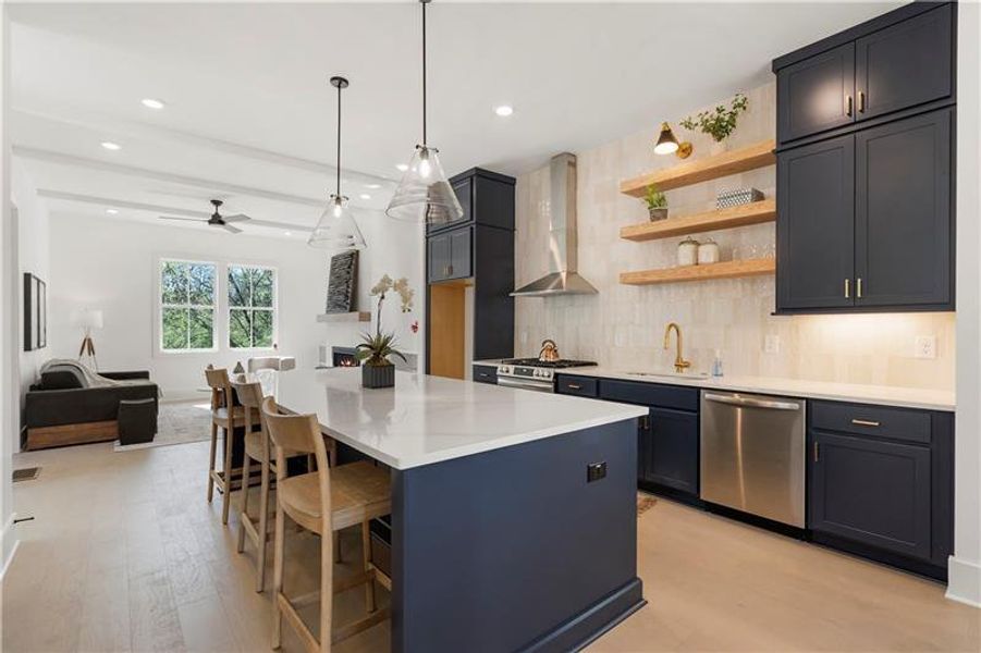 Furnished interior view inside a new home in , Atlanta (Image 14).