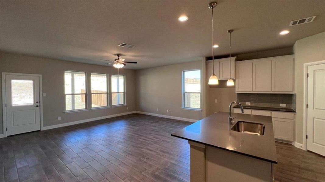 Spacious, unfurnished interior of a new home in Bluestem, Rhome (Image 9). Spacious, unfurnished interior of a new home in Bluestem, Rhome (Image 9).