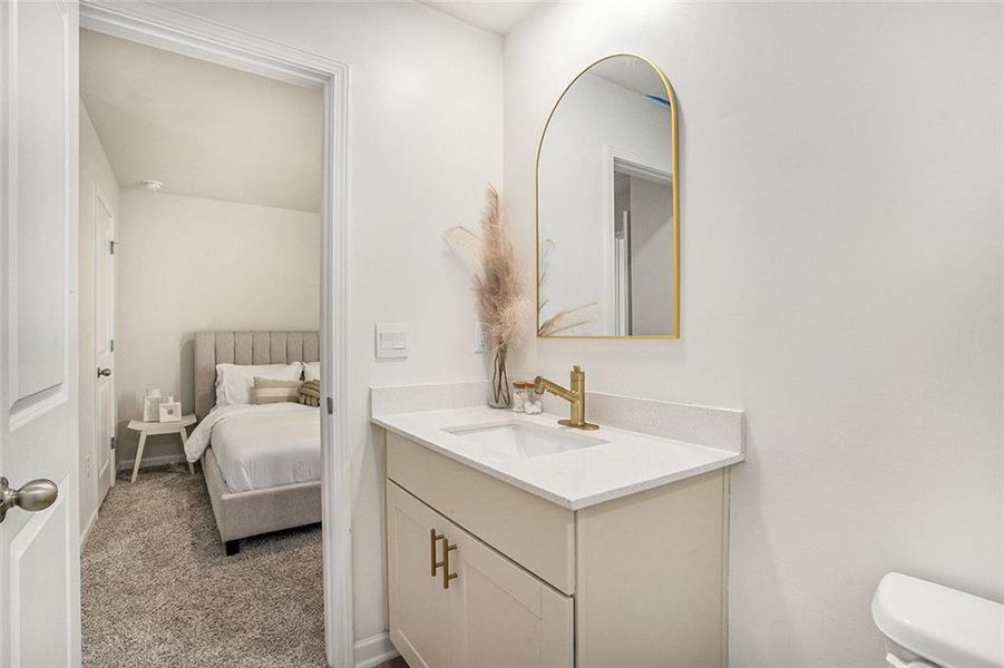 Furnished interior view inside a new home in Terrace at Riverview Landing, Mableton (Image 7).