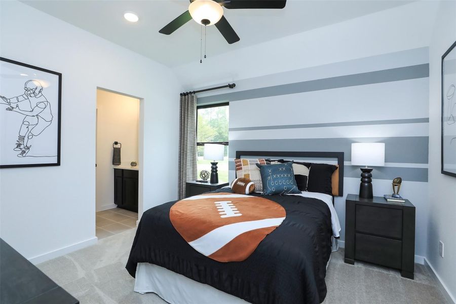 Furnished interior view inside a new home in Roman Forest, New Caney (Image 7).