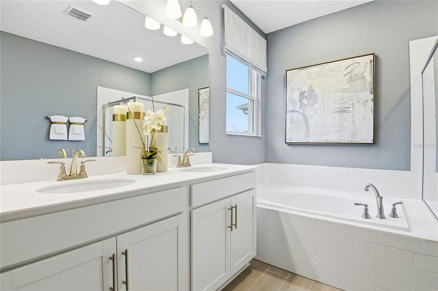 Furnished interior view inside a new home in Seasons at Scenic Terrace, Lake Hamilton (Image 12).