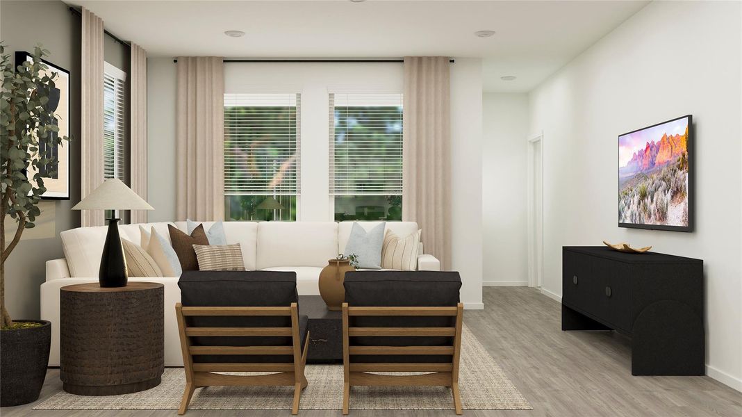 Furnished interior view inside a new home in Moore Landing, Magnolia (Image 15).