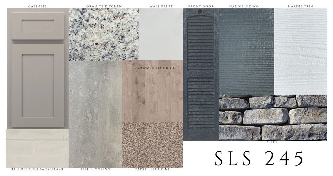 Color selections for this homesite lot 245