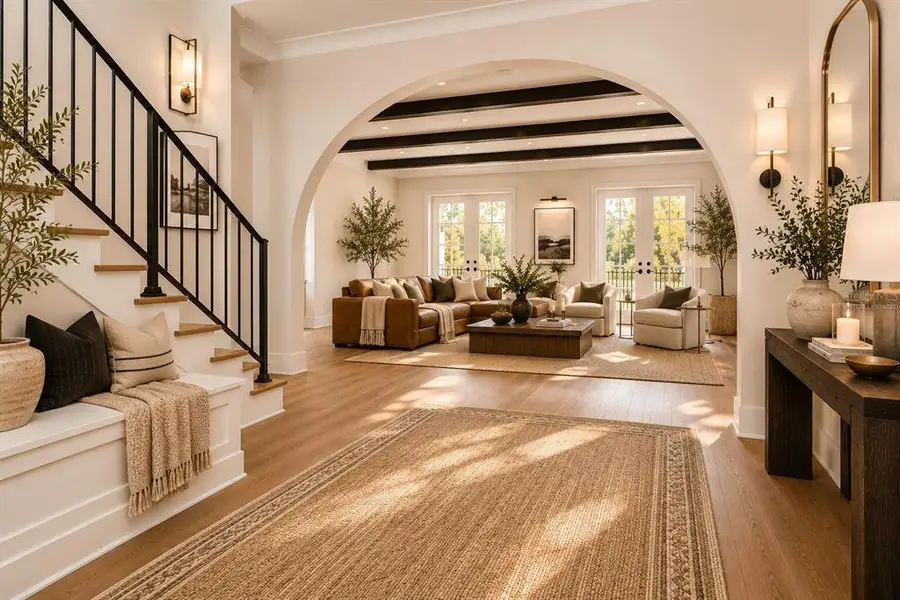 Furnished interior view inside a new home in , Tampa (Image 4). Furnished interior view inside a new home in , Tampa (Image 4).