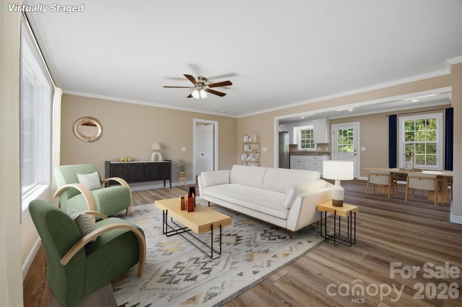Furnished interior view inside a new home in , Morganton (Image 5).