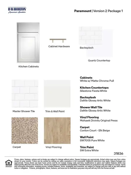 Sample of building materials used in homes in Paramount, Kyle (Image 19).