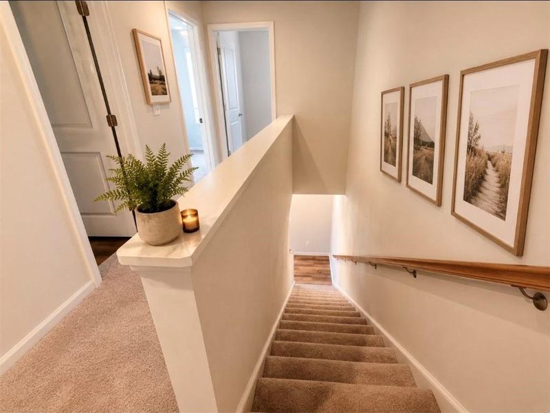 Furnished interior view inside a new home in Alcovy Trace, Lawrenceville (Image 8).