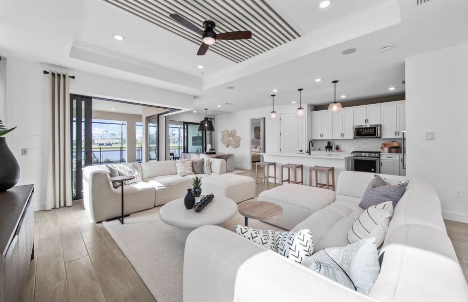 Flow through layout Flow through layout