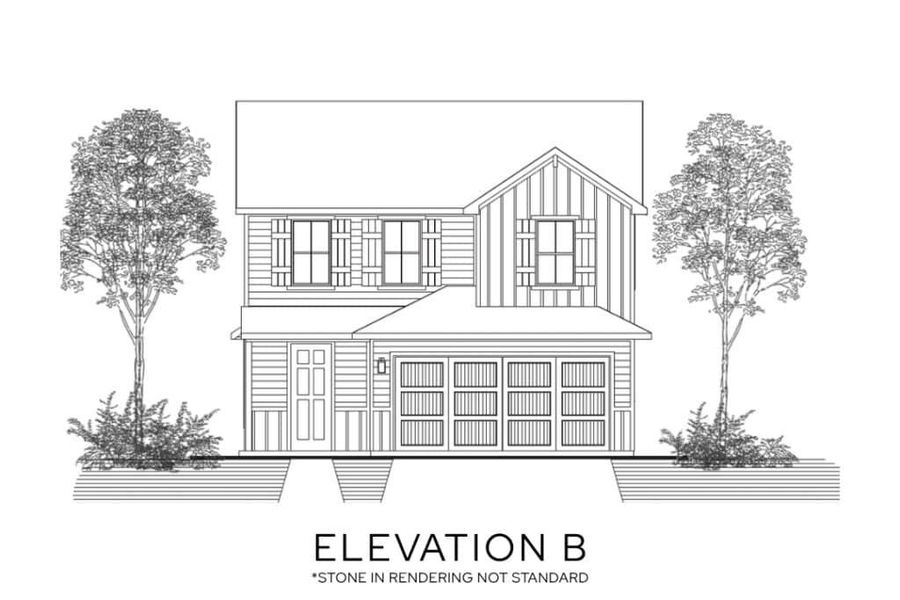 Representative rendering of the exterior for the The Windermere by Lillian Custom Homes (Image 4). Representative rendering of the exterior for the The Windermere by Lillian Custom Homes (Image 4).