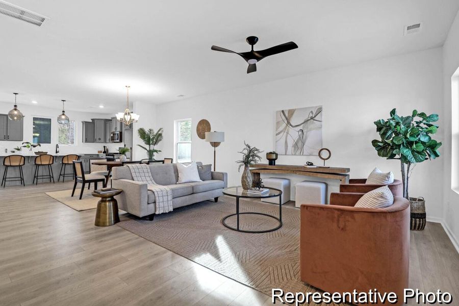 Furnished interior view inside a new home in , Ravenel (Image 12).