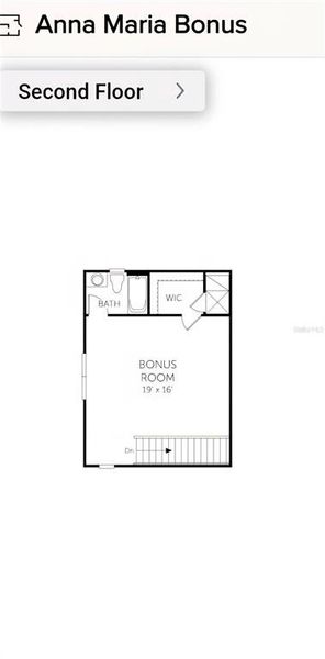 2D floor plan layout of this home in Hartwood Landing, Clermont, FL (Image 5).