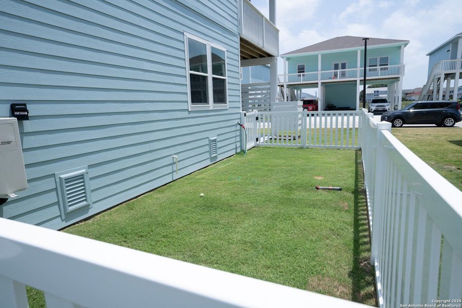 Exterior details and patio area of a home in , Rockport (Image 23).