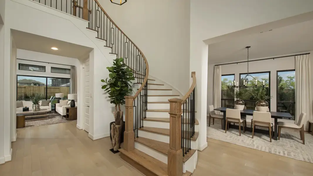 Representative furnished interior of a home built from the 4428S by Perry Homes in Elyson, Katy (Image 7).