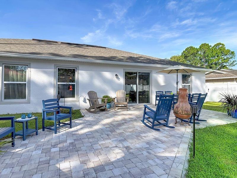 Exterior details and patio area of a home in , Palm Coast (Image 27). Exterior details and patio area of a home in , Palm Coast (Image 27).