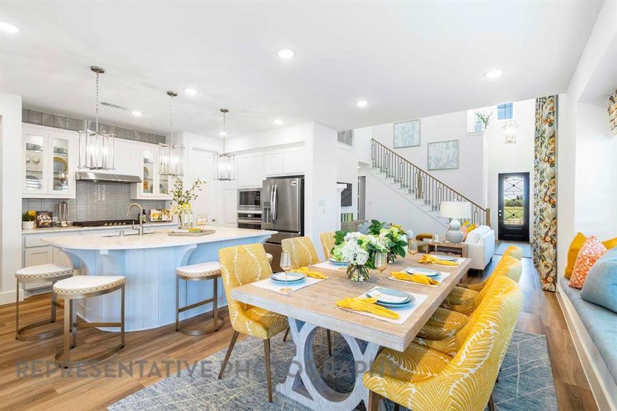 Furnished interior view inside a new home in Aster Park: 40ft. lots, McKinney (Image 19).