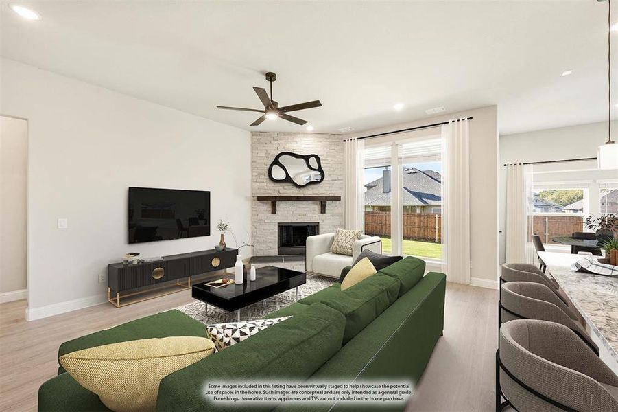 Furnished interior view inside a new home in Eagle Glen 50, Alvarado (Image 8).