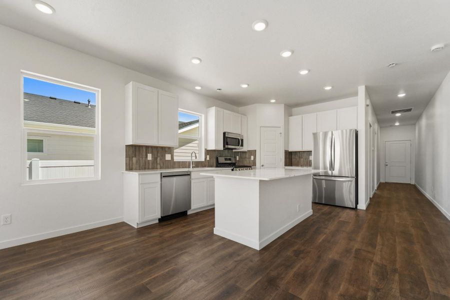 Furnished interior view inside a new home in Union Colony West, Greeley (Image 7).