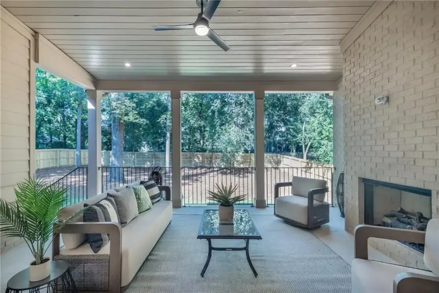 Exterior details and patio area of a home in , Brookhaven (Image 3). Exterior details and patio area of a home in , Brookhaven (Image 3).