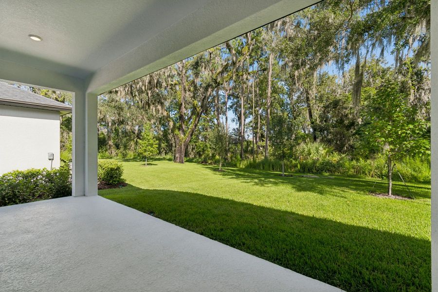 Exterior details and patio area of a home in Southern Hills Plantation, Brooksville (Image 4).