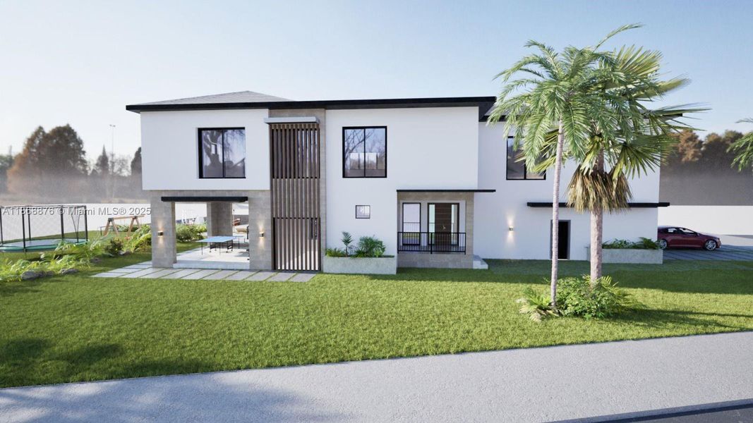 Front exterior of a new home in , Key Colony Beach, FL, highlighting curb appeal (Image 12). Front exterior of a new home in , Key Colony Beach, FL, highlighting curb appeal (Image 12).