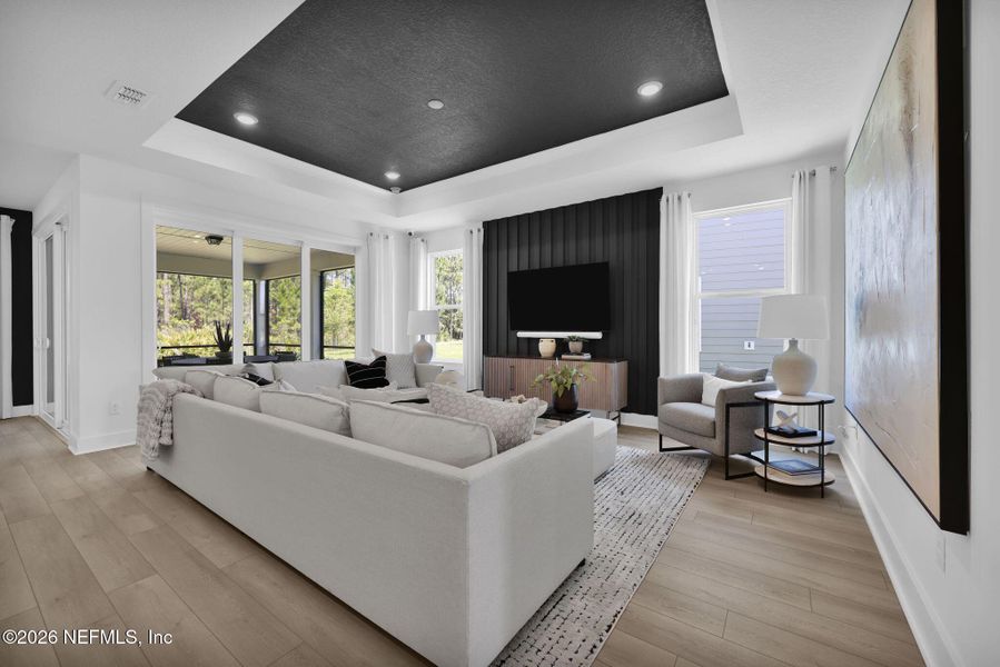 Furnished interior view inside a new home in Seminole Palms, Palm Coast (Image 12).