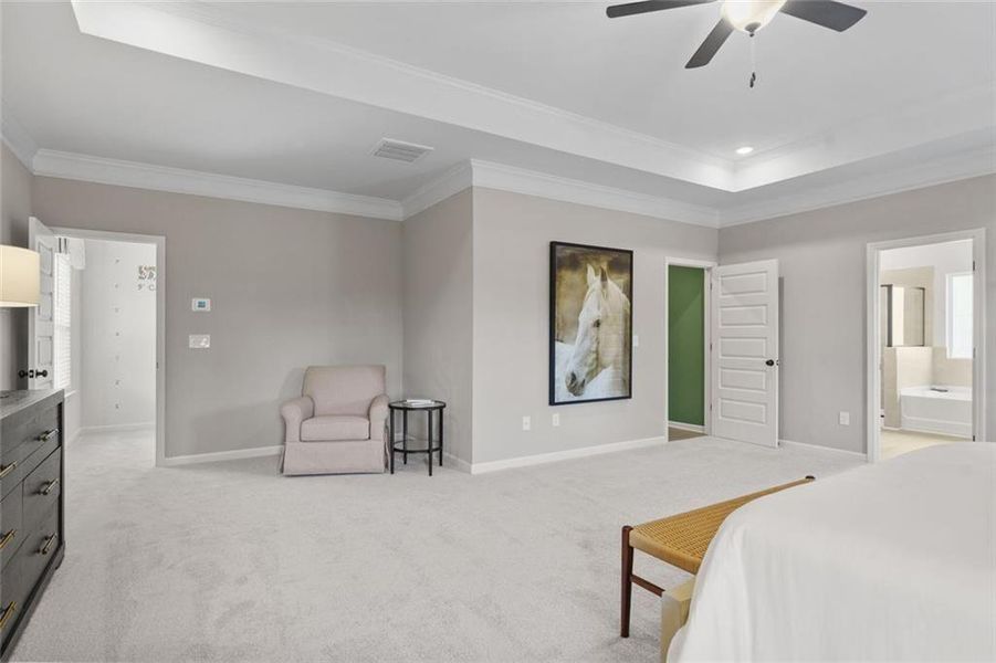 Furnished interior view inside a new home in Oakmont, Dallas (Image 30).