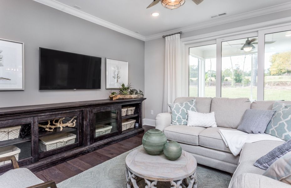 Representative furnished interior of a home built from the Bridgestone by Pulte Homes in Long Savanna, Charleston (Image 7).