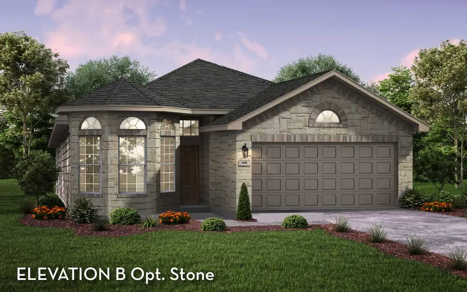 Representative exterior photo of a completed home built from the Apache by CastleRock Communities in Hughes Landing, Dickinson, TX (Image 13).