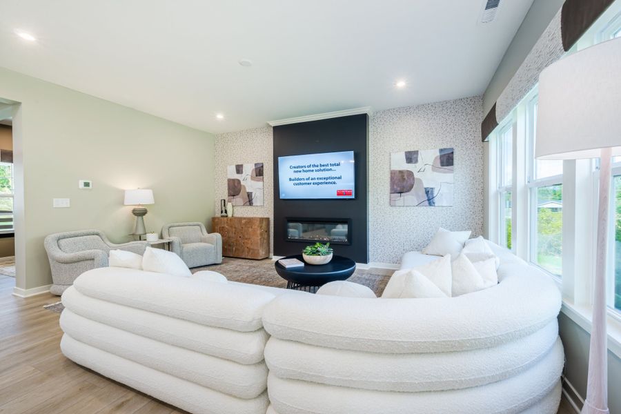 Representative furnished interior of a home built from the Wesley by Fischer Homes in Sage Woods, Dallas (Image 29).