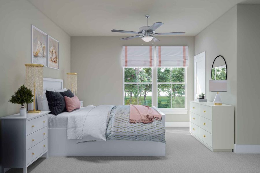 Representative furnished interior of a home built from the Marsala by Tri Pointe Homes in Legacy Grove, Montgomery (Image 25).