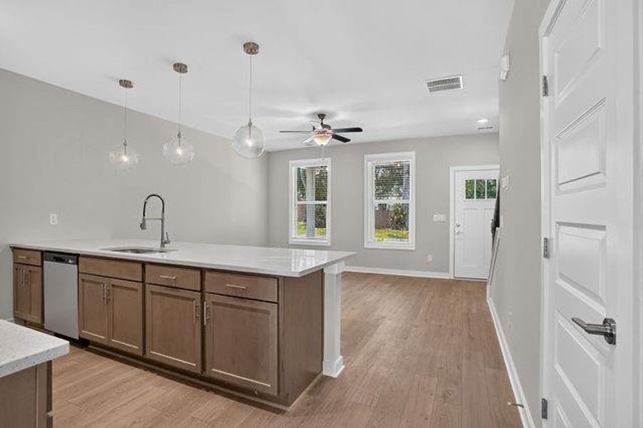 Furnished interior view inside a new home in The Cottages at East Lanier, Fayetteville (Image 4).