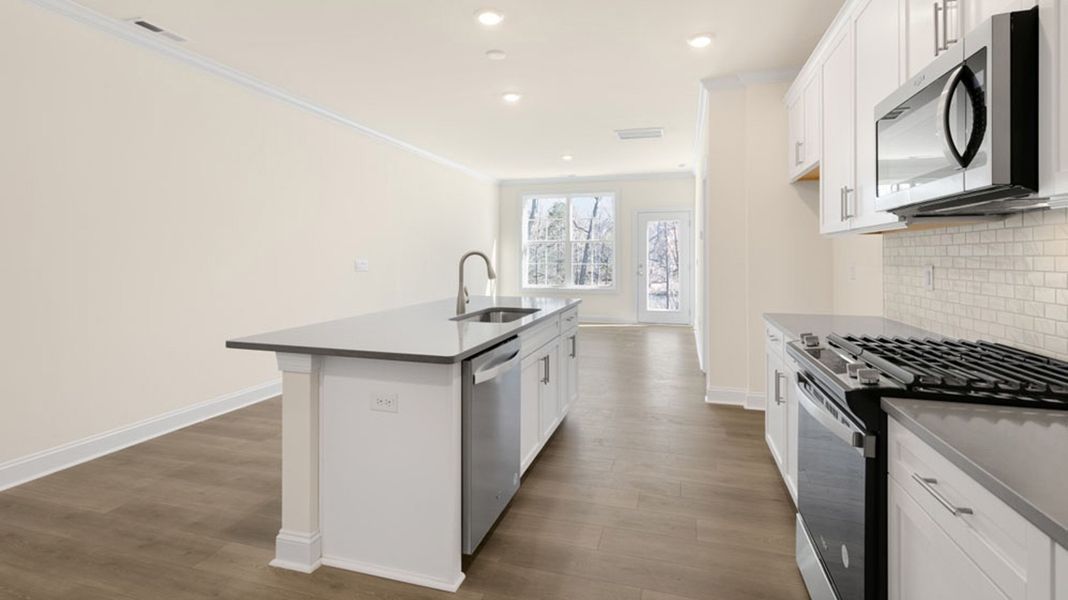 Furnished interior view inside a new home in Lybrook Village, Advance (Image 3).