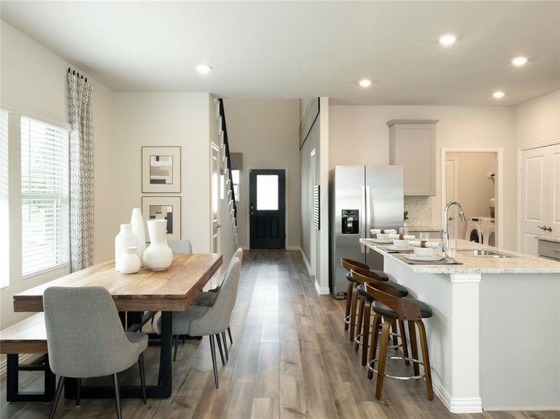 Photo is not of the actual home, but is an inspirational photo of builder’s model home and may depict options, furnishings, and/or decorator features that are not included