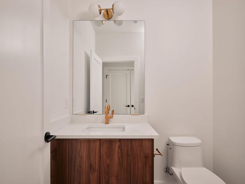 Bathroom with vanity and toilet Bathroom with vanity and toilet