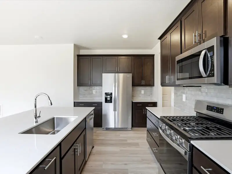 Furnished interior view inside a new home in Poudre Heights: The Alpine Collection, Windsor (Image 3).