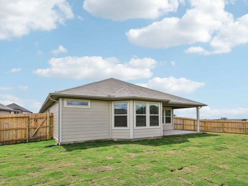Back exterior of the Oleander floorplan at a Meritage Homes community.