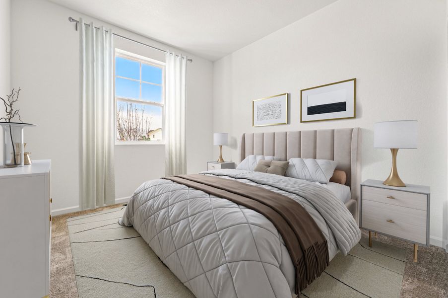 Representative furnished interior of a home built from the The Castlewood by Taylor Morrison in The Aurora Highlands Landmark Collection, Aurora (Image 7).
