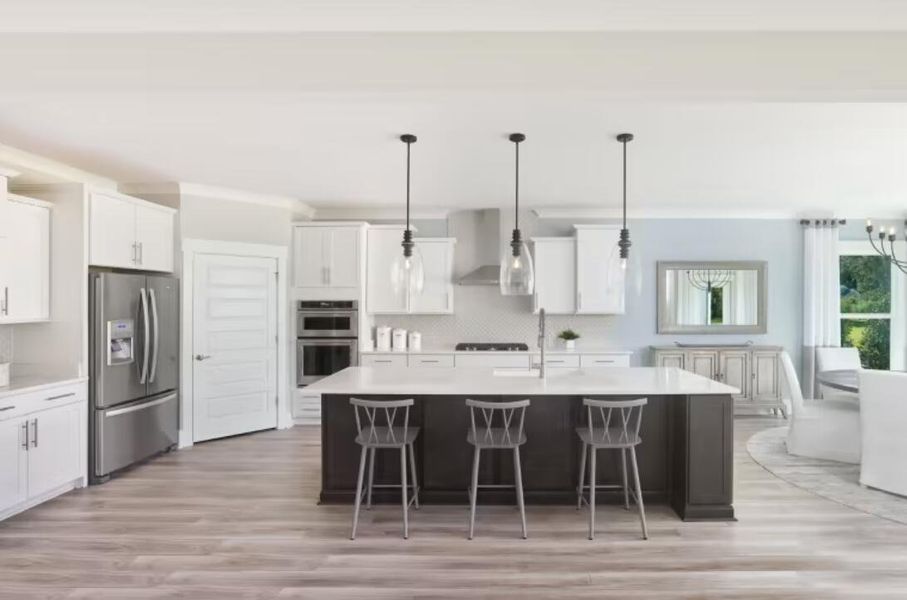Furnished interior view inside a new home in Sea Island Preserve, Johns Island (Image 7).