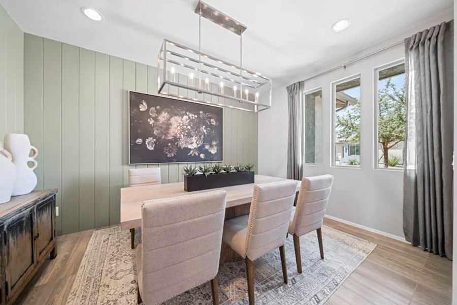 Representative furnished interior of a home built from the Powell by Taylor Morrison in Ovation at Meridian 55+, Queen Creek (Image 25).