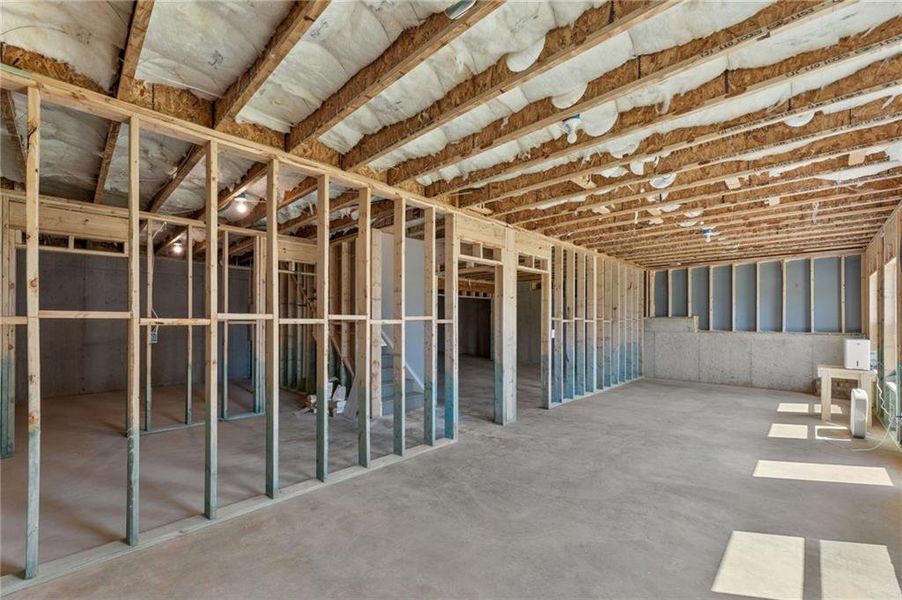 In-progress construction of a new home in Chattahoochee Reserve, Cumming, GA (Image 73).