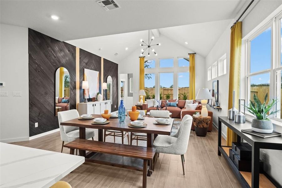 Representative furnished interior of a home built from the Dayton – 45′ Lot by Chesmar Homes in Wildrye, Waller (Image 2). Representative furnished interior of a home built from the Dayton – 45′ Lot by Chesmar Homes in Wildrye, Waller (Image 2).