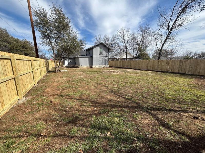 Exterior details and patio area of a home in , Brownwood (Image 14). Exterior details and patio area of a home in , Brownwood (Image 14).