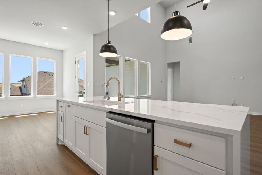 Furnished interior view inside a new home in Lariat, Liberty Hill (Image 10).