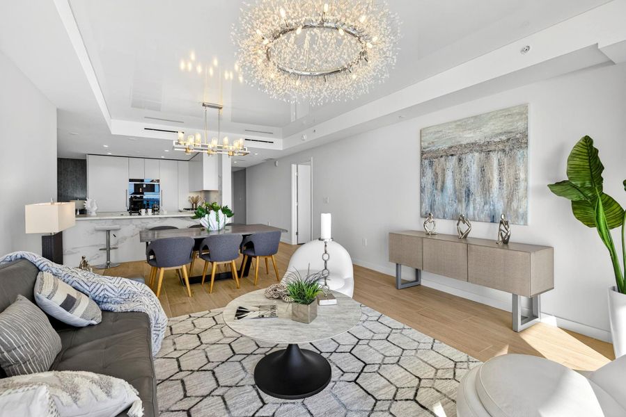 Furnished interior view inside a new home in , Pompano Beach (Image 35).