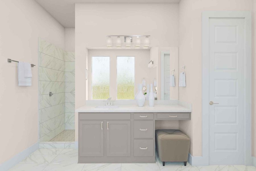 Representative furnished interior of a home built from the Burton by Tri Pointe Homes in Legacy Grove 90′, Montgomery (Image 14).