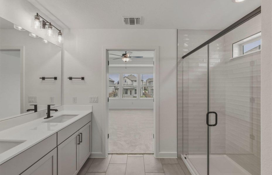 Furnished interior view inside a new home in Santa Rita Ranch, Liberty Hill (Image 15).