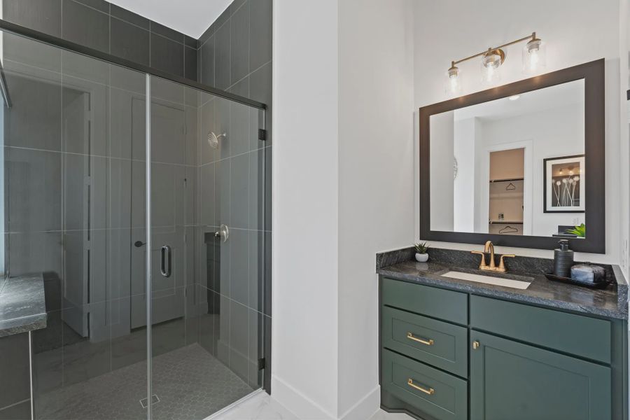 Representative furnished interior of a home built from the Orlando by Chesmar Homes in Brookewater 45's, Rosenberg (Image 23).