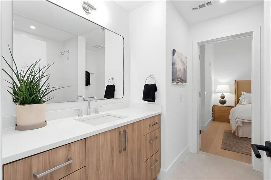 Furnished interior view inside a new home in , Atlanta (Image 18).