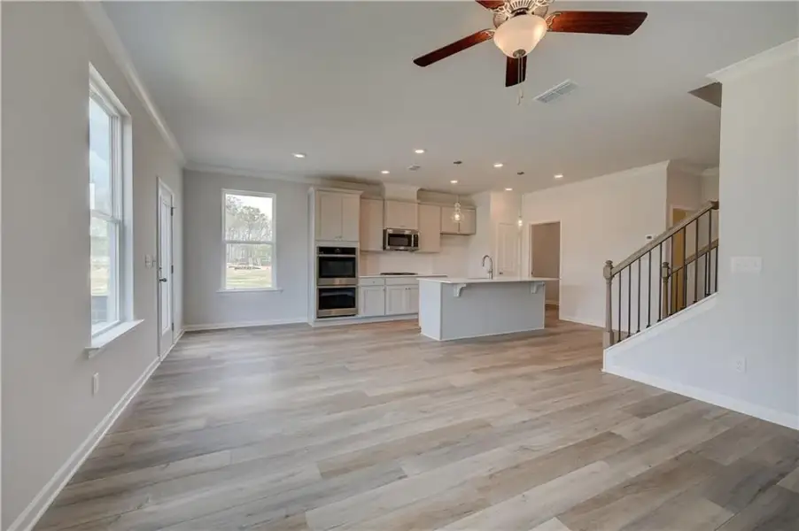 Spacious, unfurnished interior of a new home in Langley Overlook, Loganville (Image 22). Spacious, unfurnished interior of a new home in Langley Overlook, Loganville (Image 22).